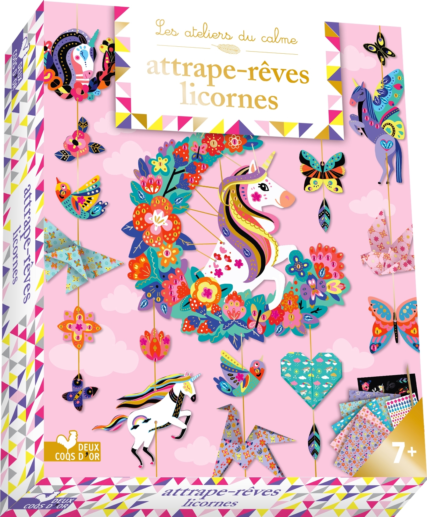 Attrape-rêves licornes - coffret avec accessoires - CINZIA SILEO - DEUX COQS D OR