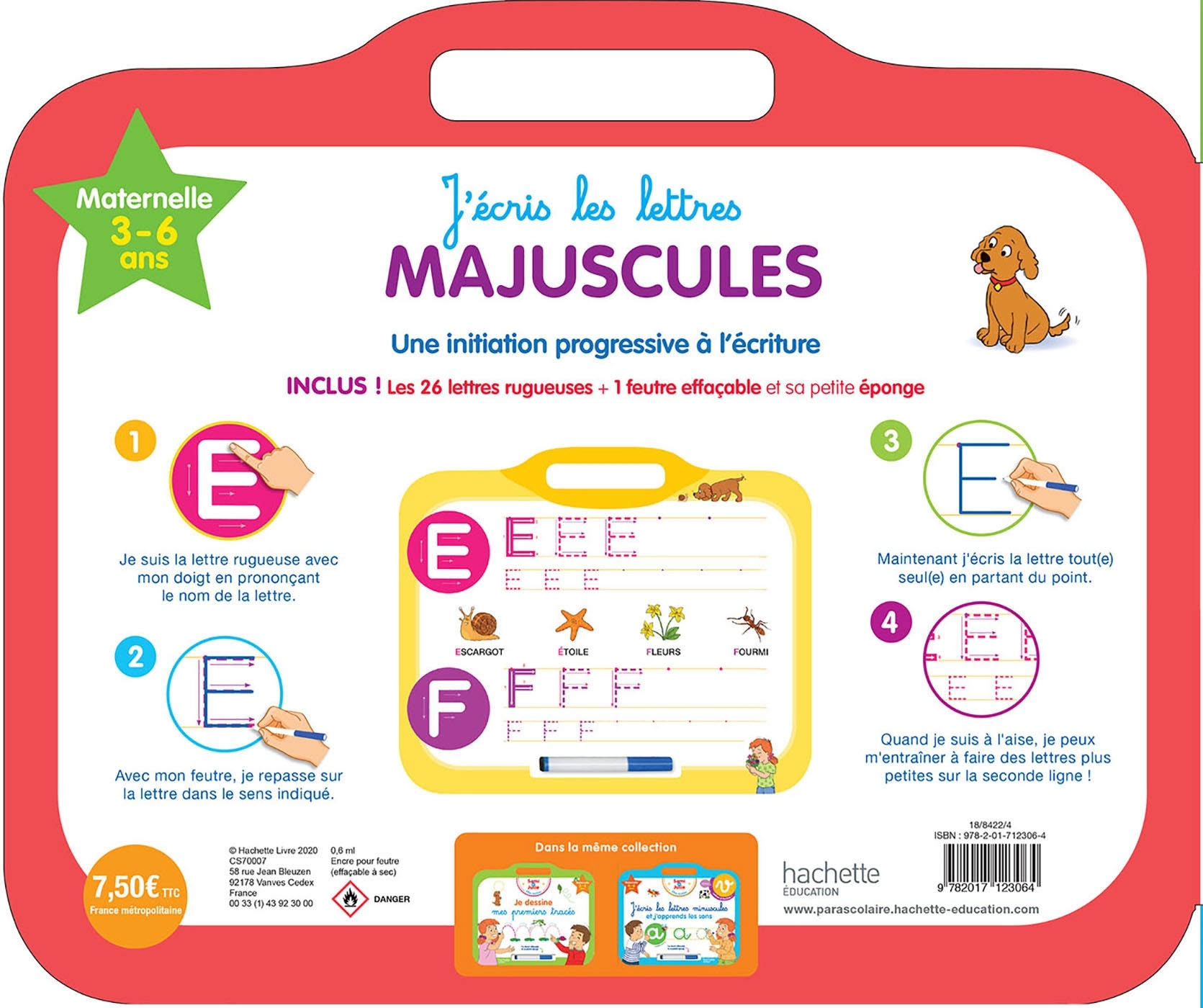 Sami et Julie - Ardoise J'écris les lettres majuscules 3-5 ans - A. Boyer - HACHETTE EDUC