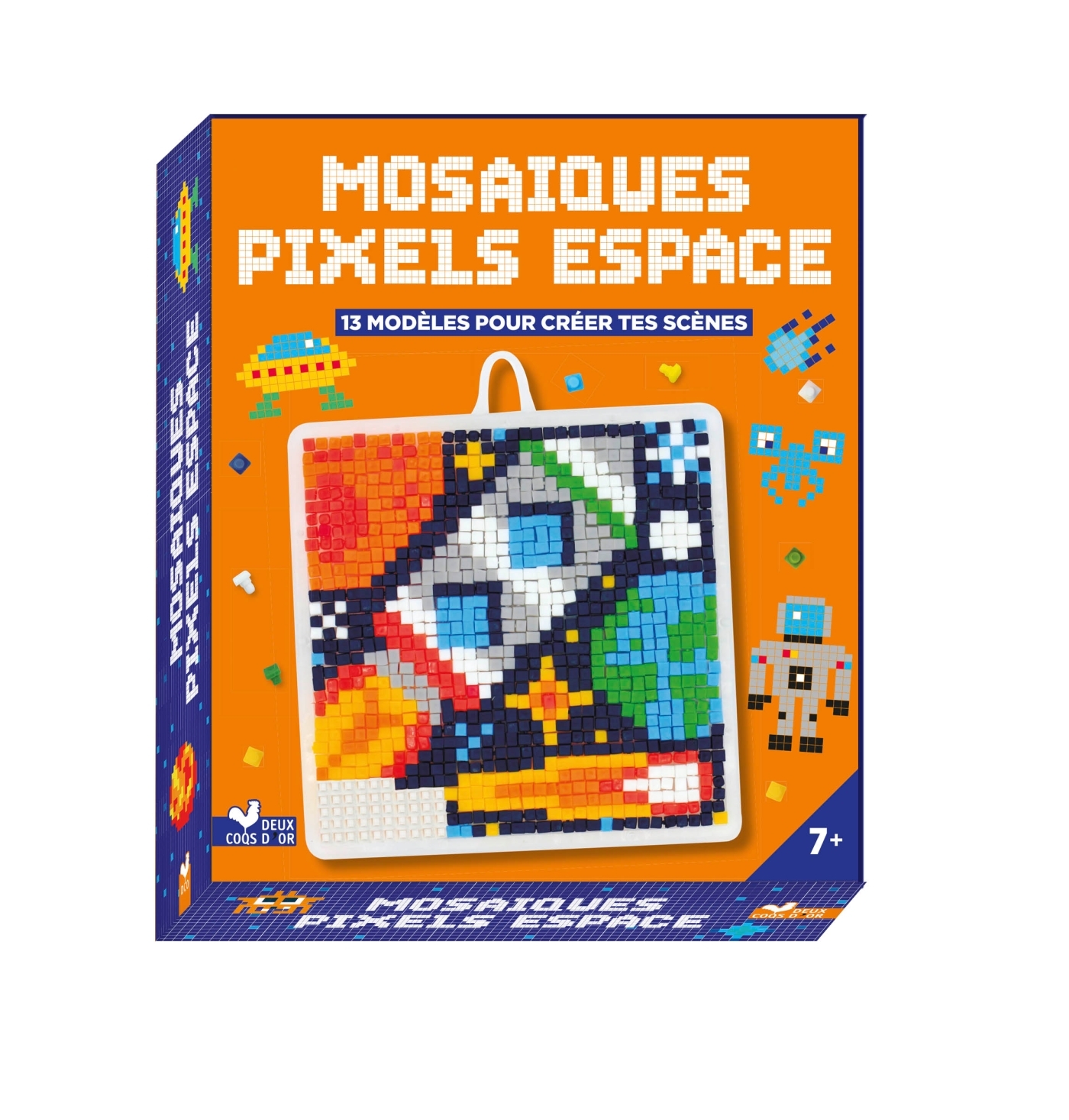 Mosaïques pixels espace - coffret avec accessoires -   - DEUX COQS D OR