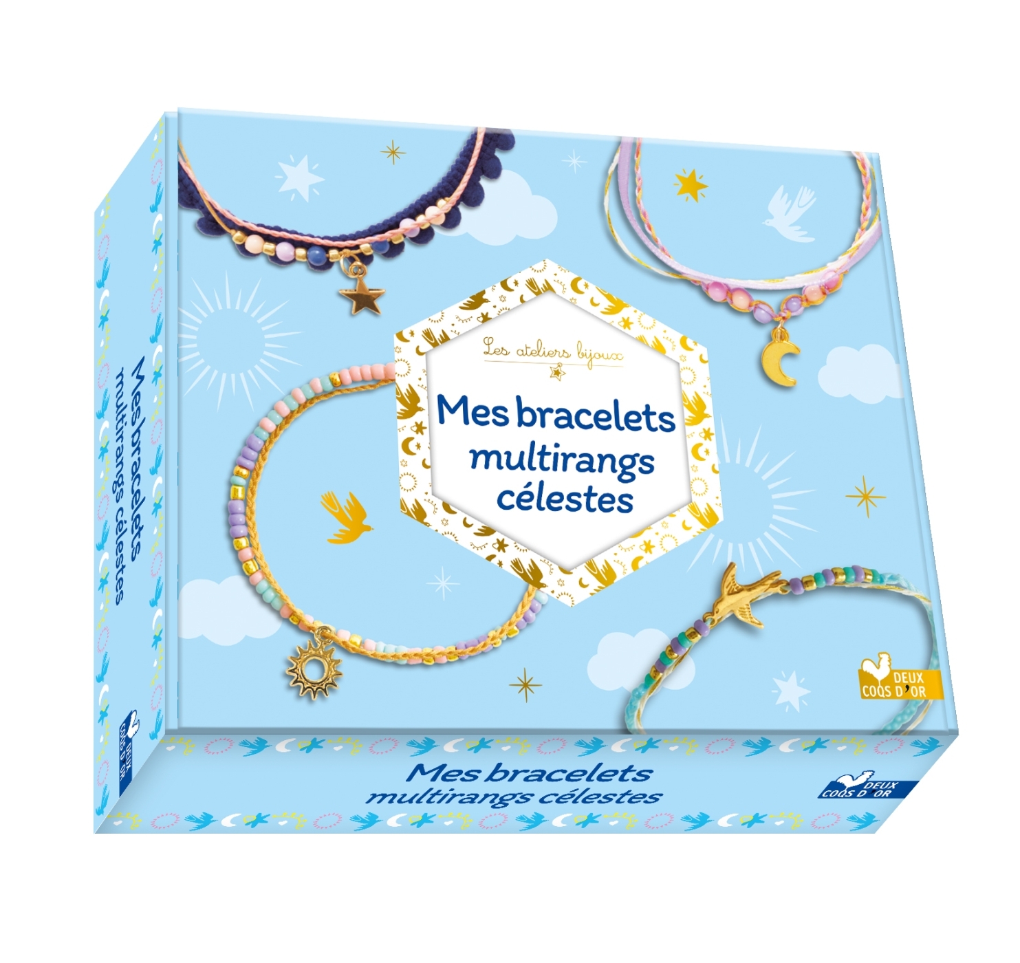 Mes bracelets multirangs célestes - coffret avec accessoires - Laetitia Lazerges - DEUX COQS D OR