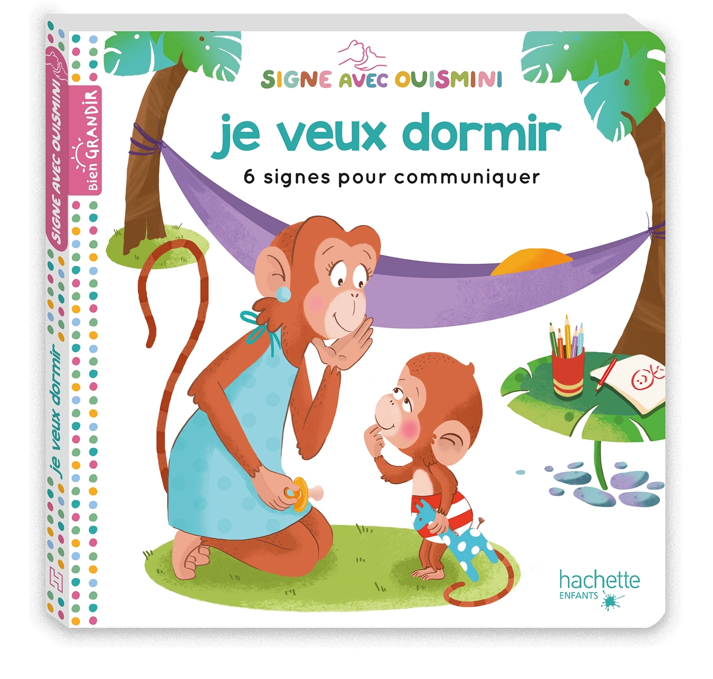 Signe avec Ouismini - Je veux dormir - Louison Nielman, Nathalie Janer - HACHETTE ENFANT