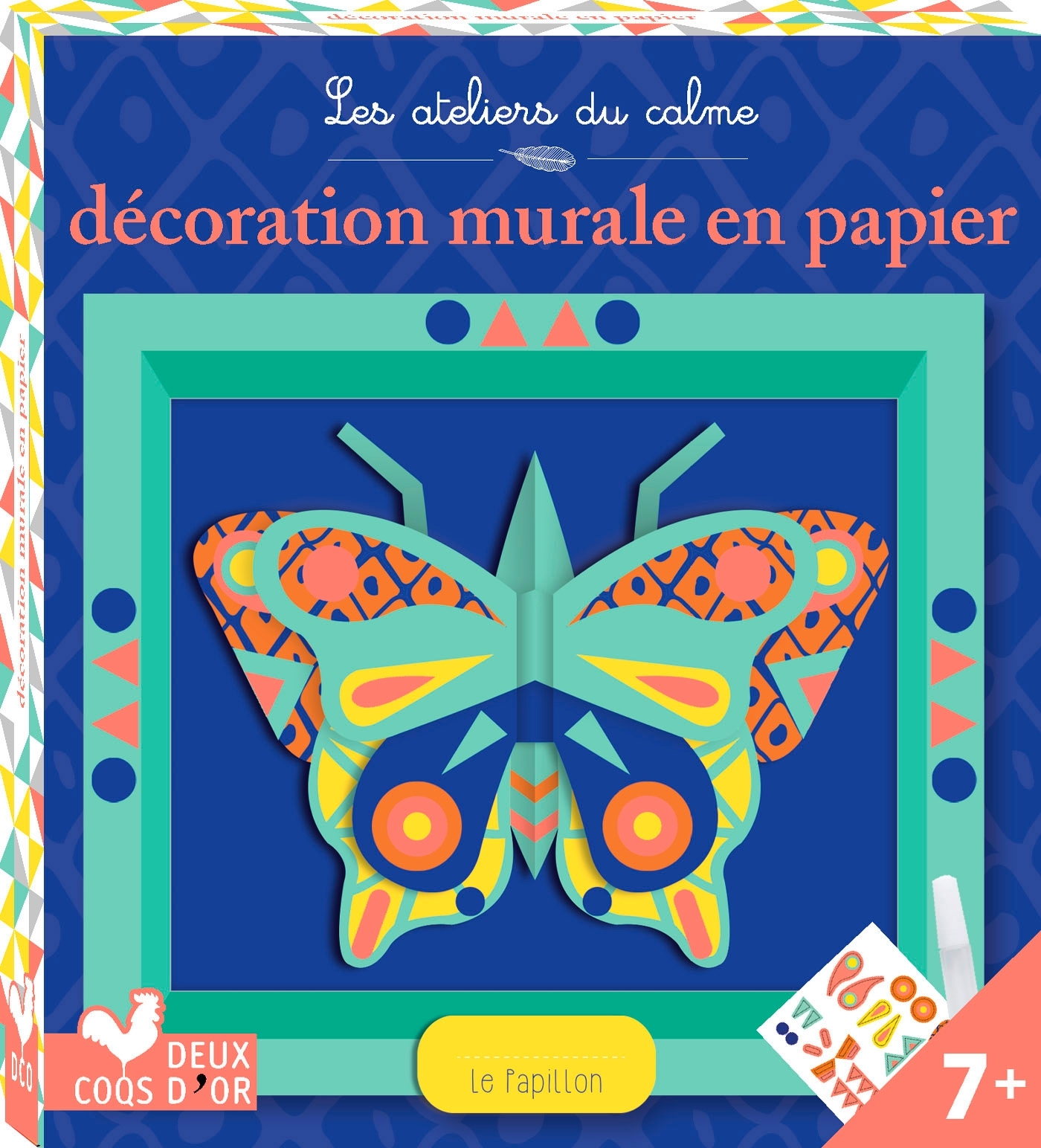 Décoration murale en papier - mini boîte avec accessoires - Mathilde Bourgon - DEUX COQS D OR