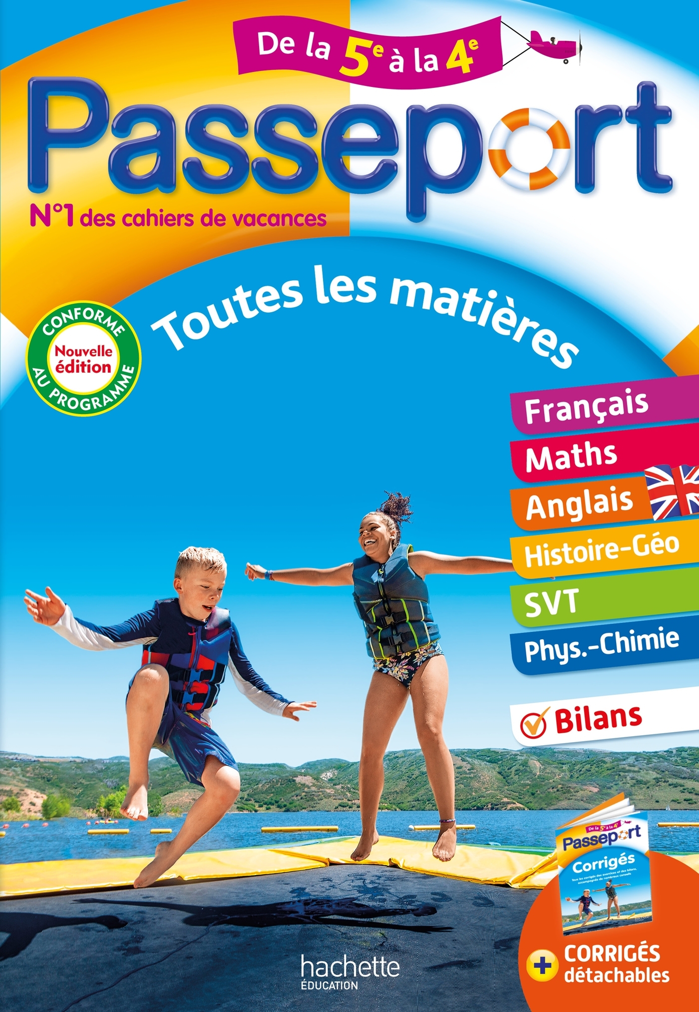 Passeport - Toutes les matières - De la 5e à la 4e - Cahier de vacances 2024 - Isabelle Lisle, Philippe Rousseau, Marie Françoise Dréano, Sylvie Le Bour, Pierre Reynaud, Catherine Reynaud, Malorie Gorillot, Sébastien Dessaint - HACHETTE EDUC