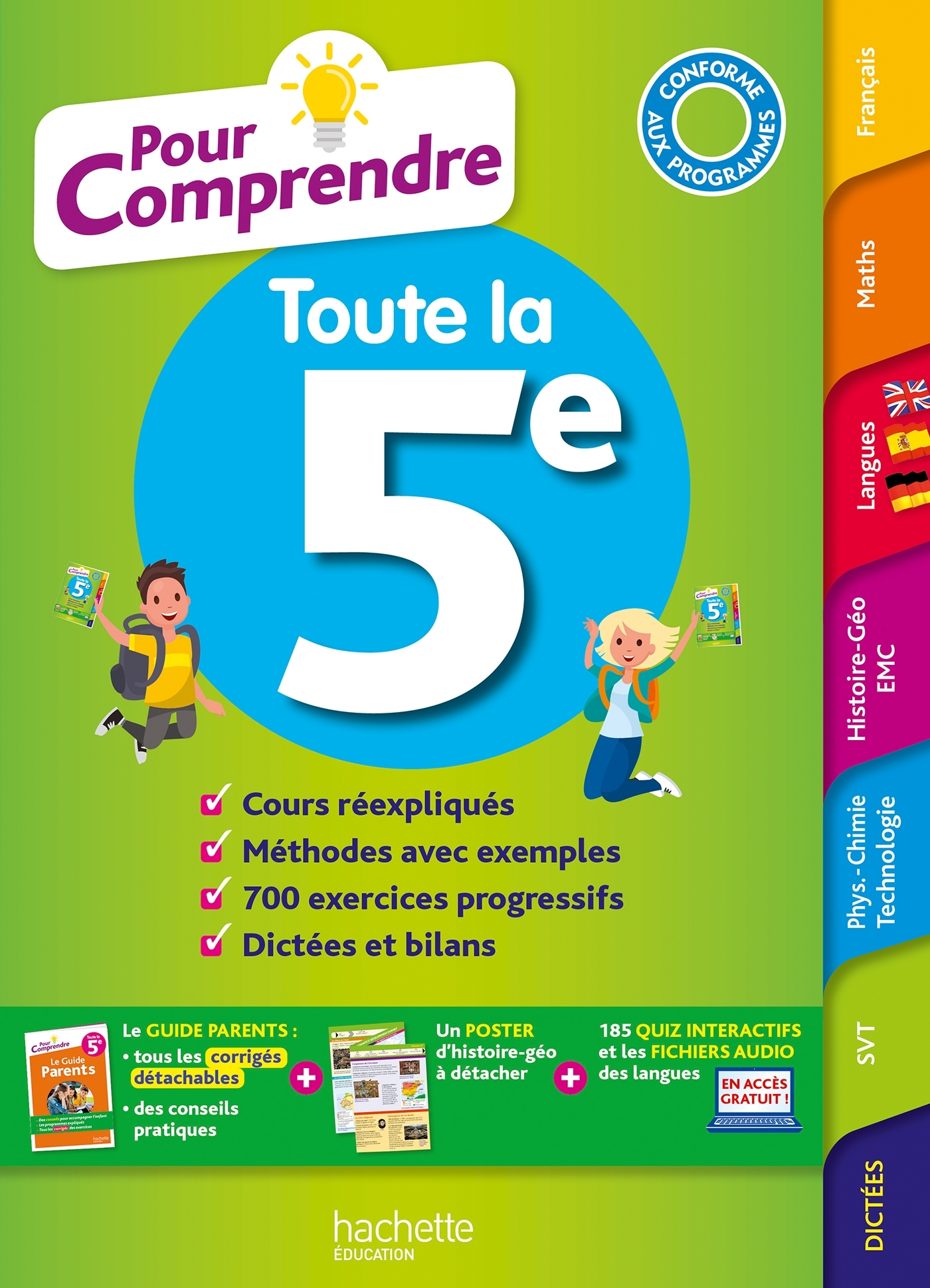 Pour comprendre Toute la 5e - Isabelle Lisle, Catherine Reynaud, Pierre Reynaud, Sébastien Dessaint, André Michoux, Ana Bessais Caballero, Malorie Gorillot, Ulrike Jacqueroud - HACHETTE EDUC