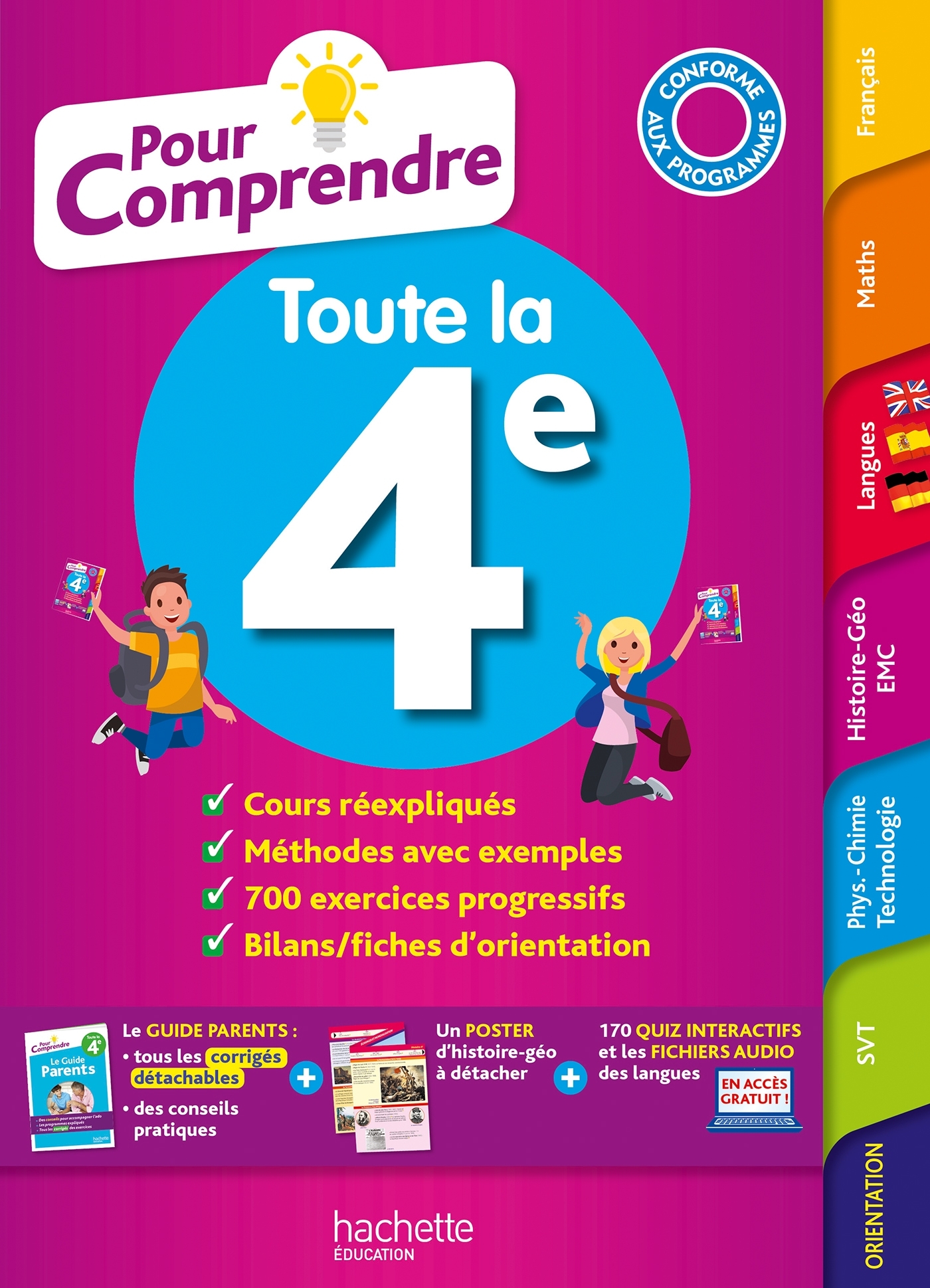 Pour comprendre Toute la 4e - Isabelle Lisle, Fabienne Ottevaere, René Rieu, Pierre Curel, Paul Fauvergue, André Sarnette, André Michoux, Oscar Torrès, Ulrike Jacqueroud, Laurent Bonnet, Sébastien Dessaint - HACHETTE EDUC