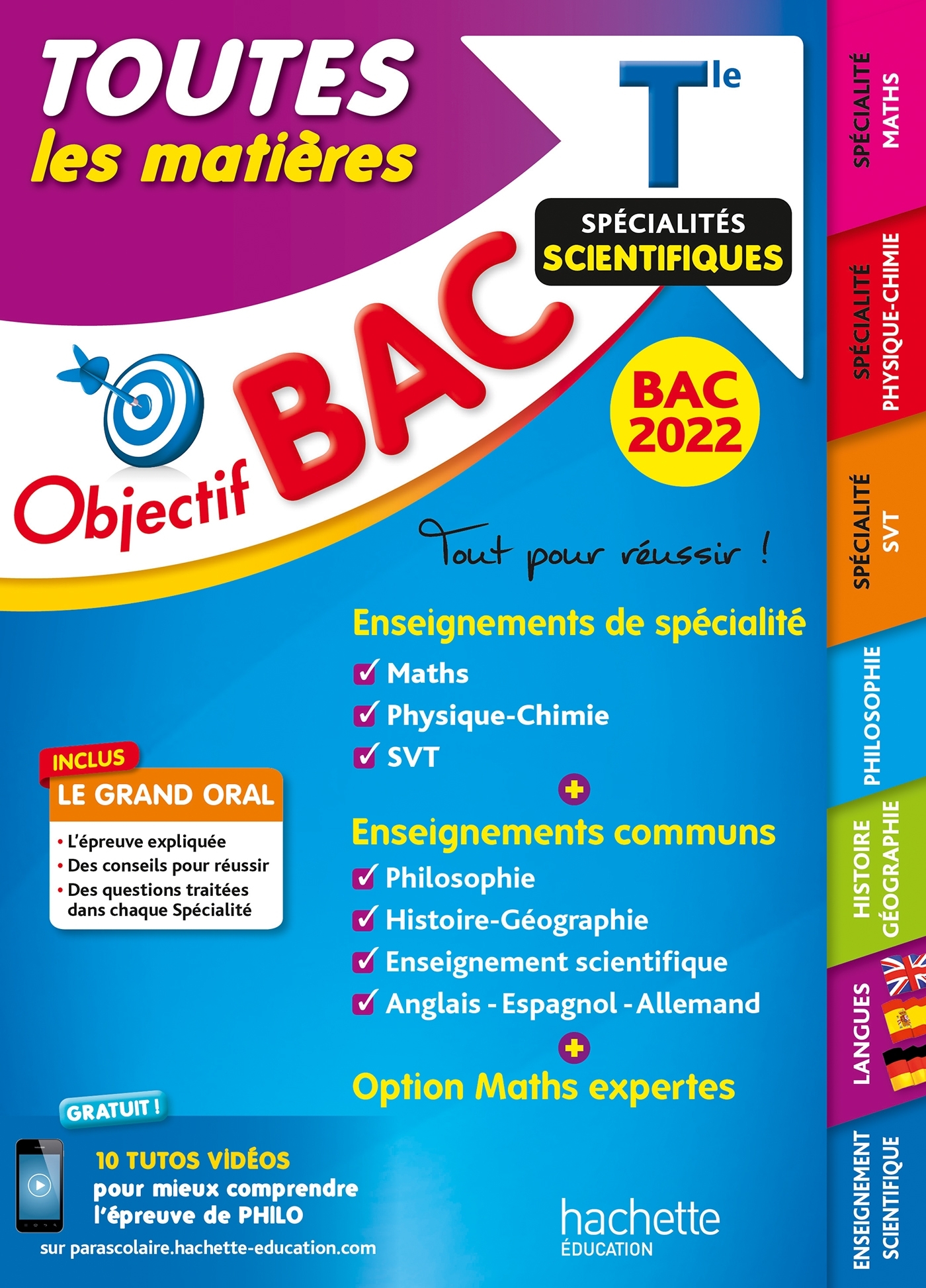 Objectif Bac Toutes les matières Term Spécialités scientifiques BAC 2022 - Philippe Rousseau, Michael Salaun, Véronique Veyrier-Milan, Sébastien Zardet, Louis-Marie Couteleau, Geneviève GUILLAUMIN, Claudine Renard, Luc Réjaud, Marie-Pierre Rey-Nony, Maxim