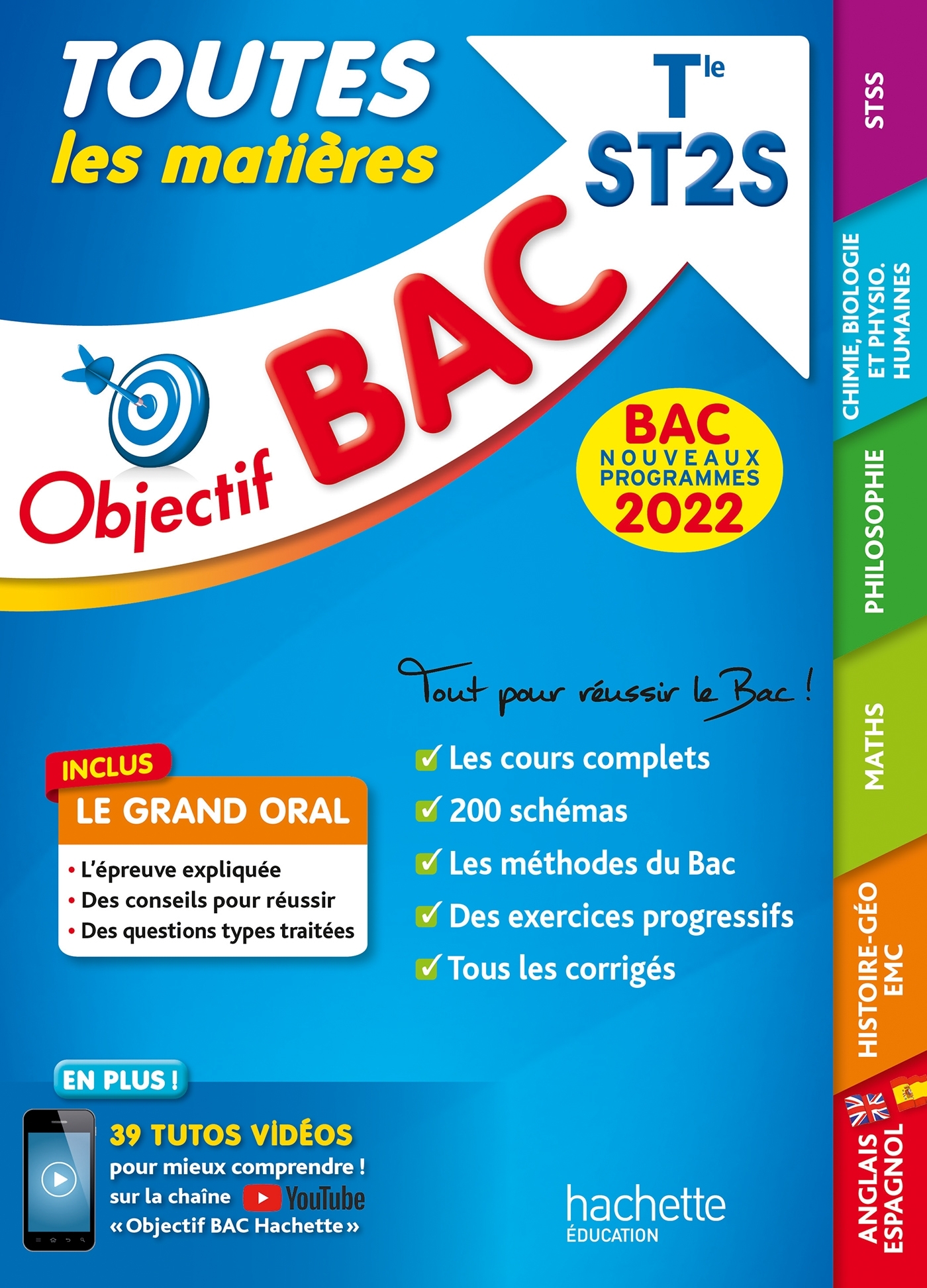 Objectif Bac - Term ST2S Toutes les matières, BAC 2022 - Chrystelle Ménard, Caroline Garnier, Alain Prost, Oscar Torres Vera, Mina Oumassaoud, Luc Réjaud, Marie-Pierre Rey-Nony, Yohann Durand, Nathalie Nieuviarts, Cédric Climent, Marie-Sophie Cuttaz, Alai