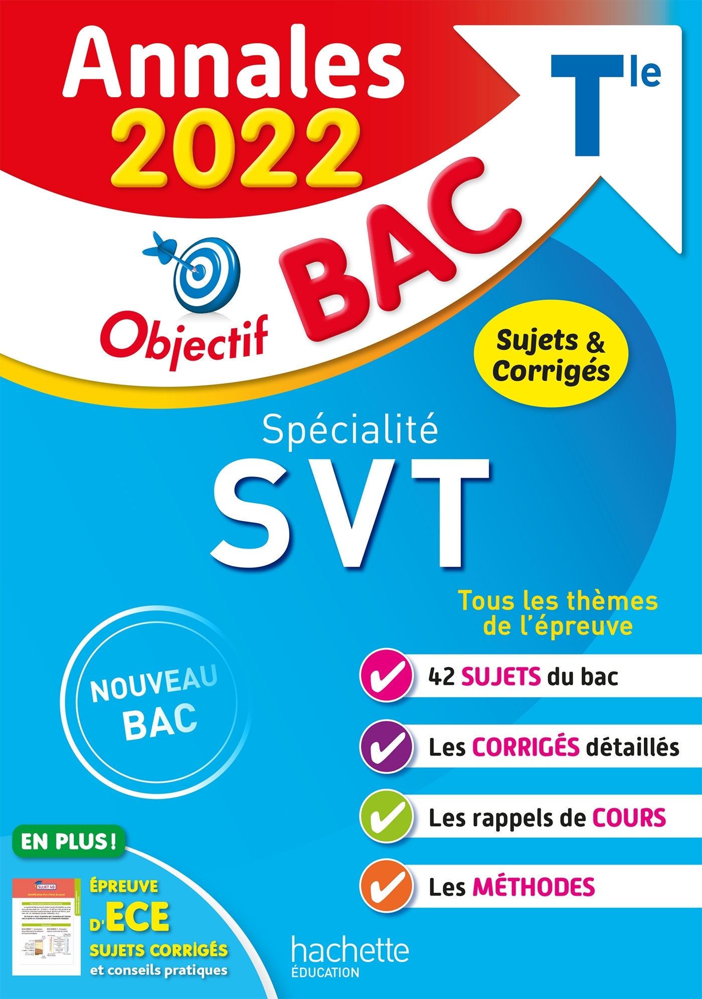 Annales Objectif BAC 2022 Spécialité SVT - Patrice Delguel, Nathalie Fabien - HACHETTE EDUC