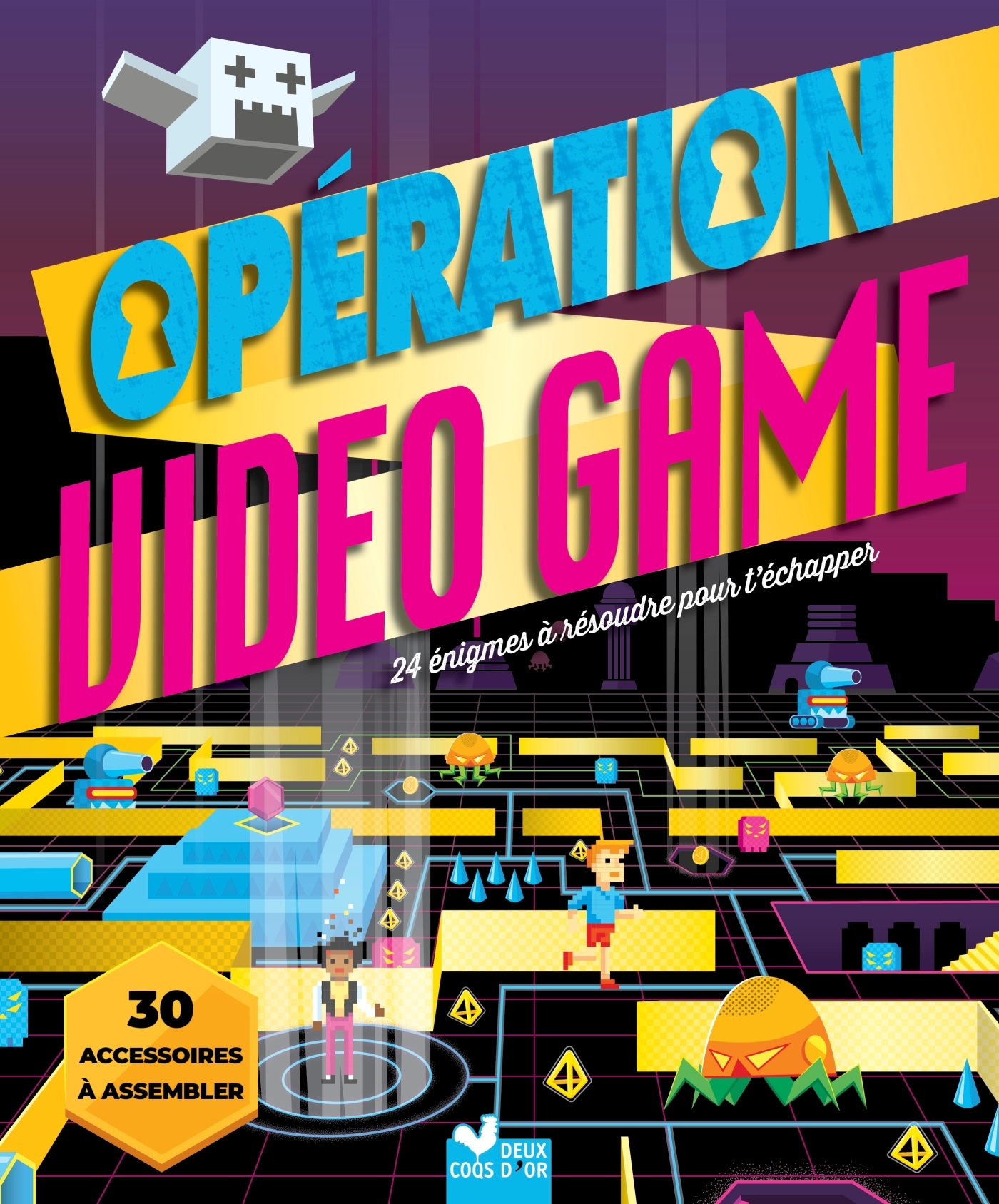 Opération Video Game - livre avec accessoires papier - Gareth Moore, Beatriz Castro - DEUX COQS D OR