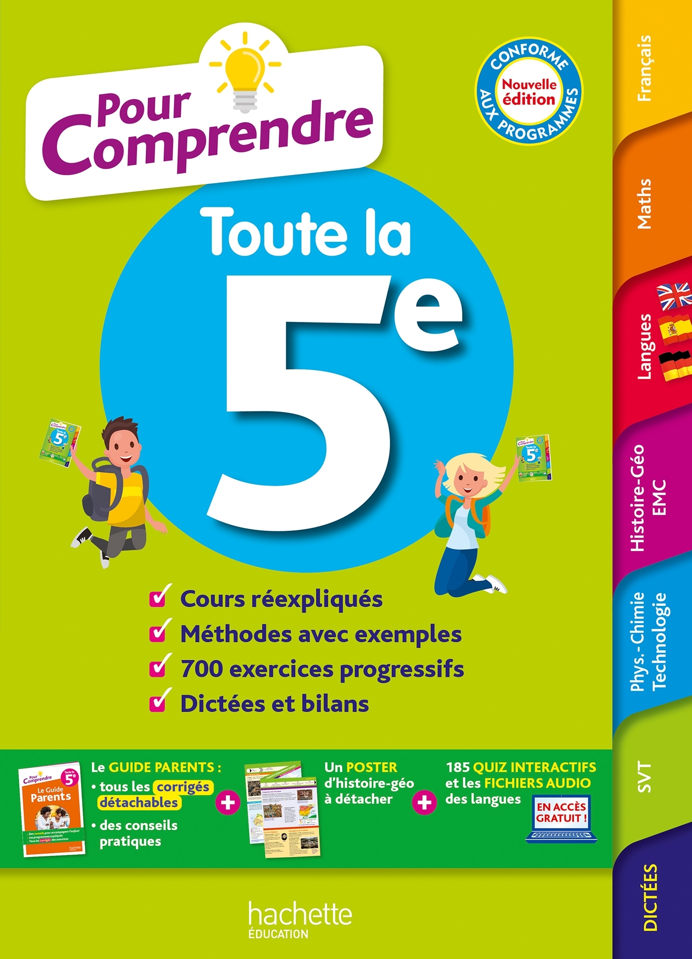 Pour comprendre Toute la 5e - Isabelle Lisle, Catherine Reynaud, Pierre Reynaud, Sébastien Dessaint, André Michoux, Ana Bessais Caballero, Malorie Gorillot, Ulrike Jacqueroud - HACHETTE EDUC