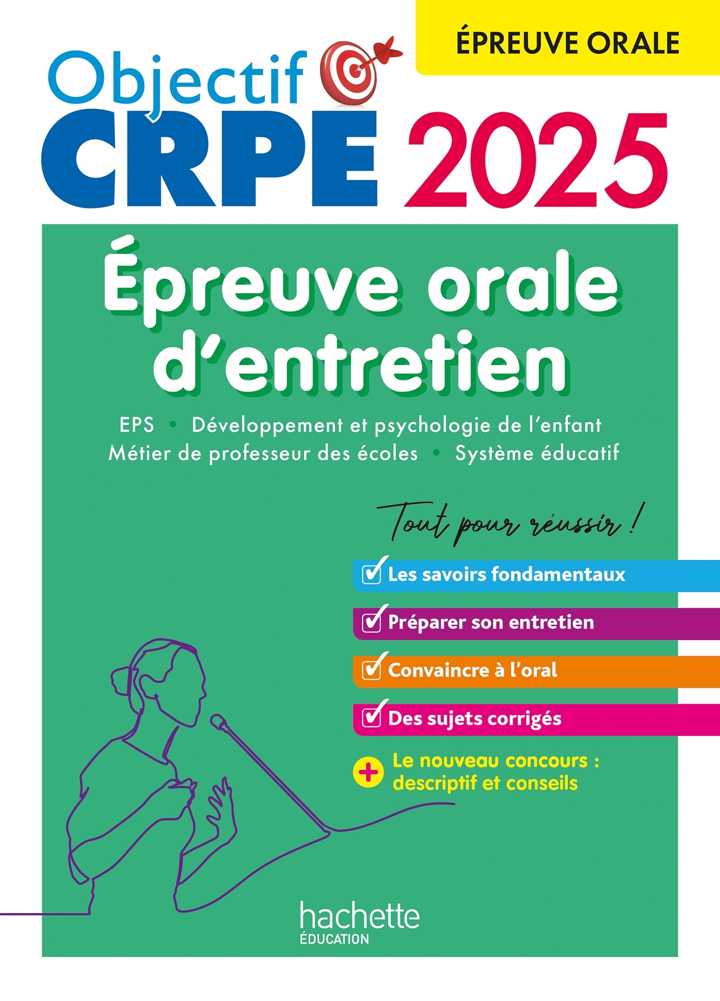 Objectif CRPE 2025 -  Réussir l'épreuve orale d'entretien - Carine Royer, Serge Herreman, Patrick Ghrenassia, Denis PASCO - HACHETTE EDUC