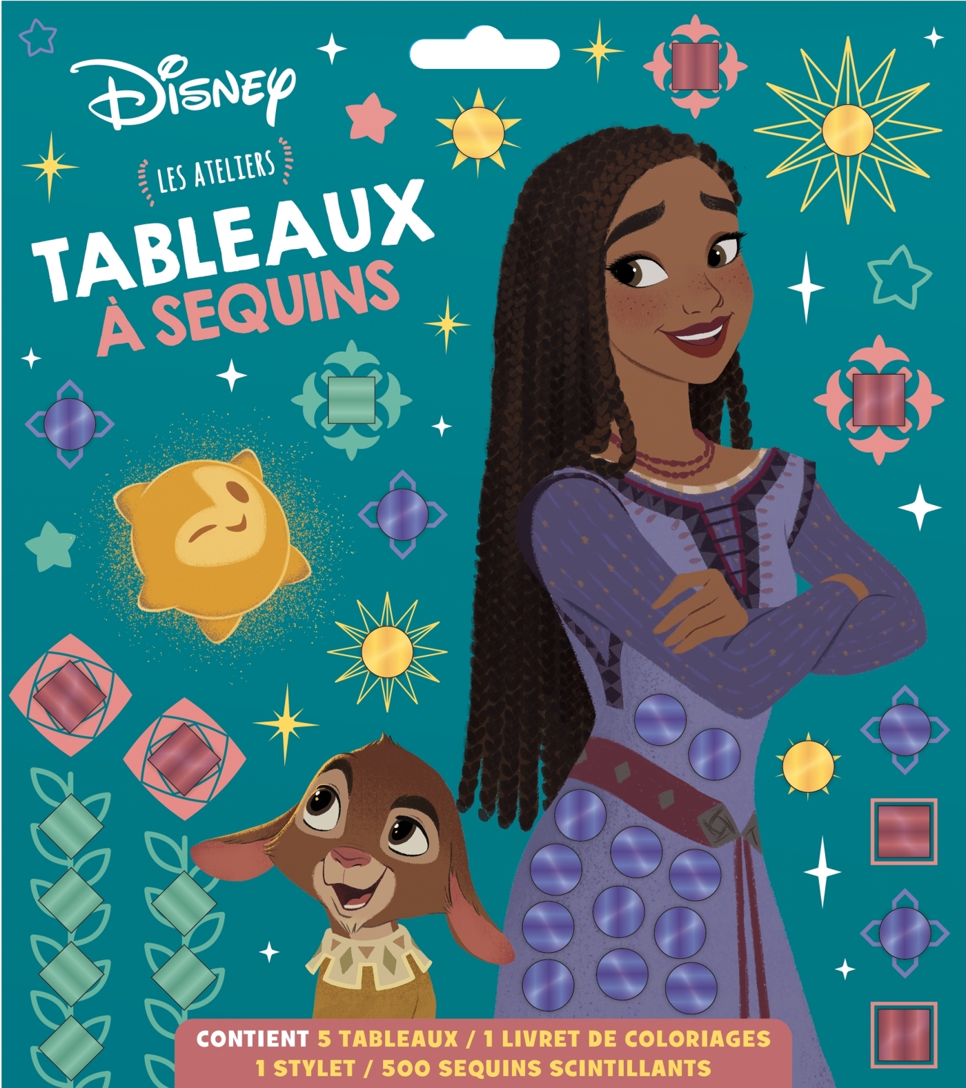 WISH, ASHA ET LA BONNE ÉTOILE - Pochette Tableaux à sequins - Disney - XXX - DISNEY HACHETTE