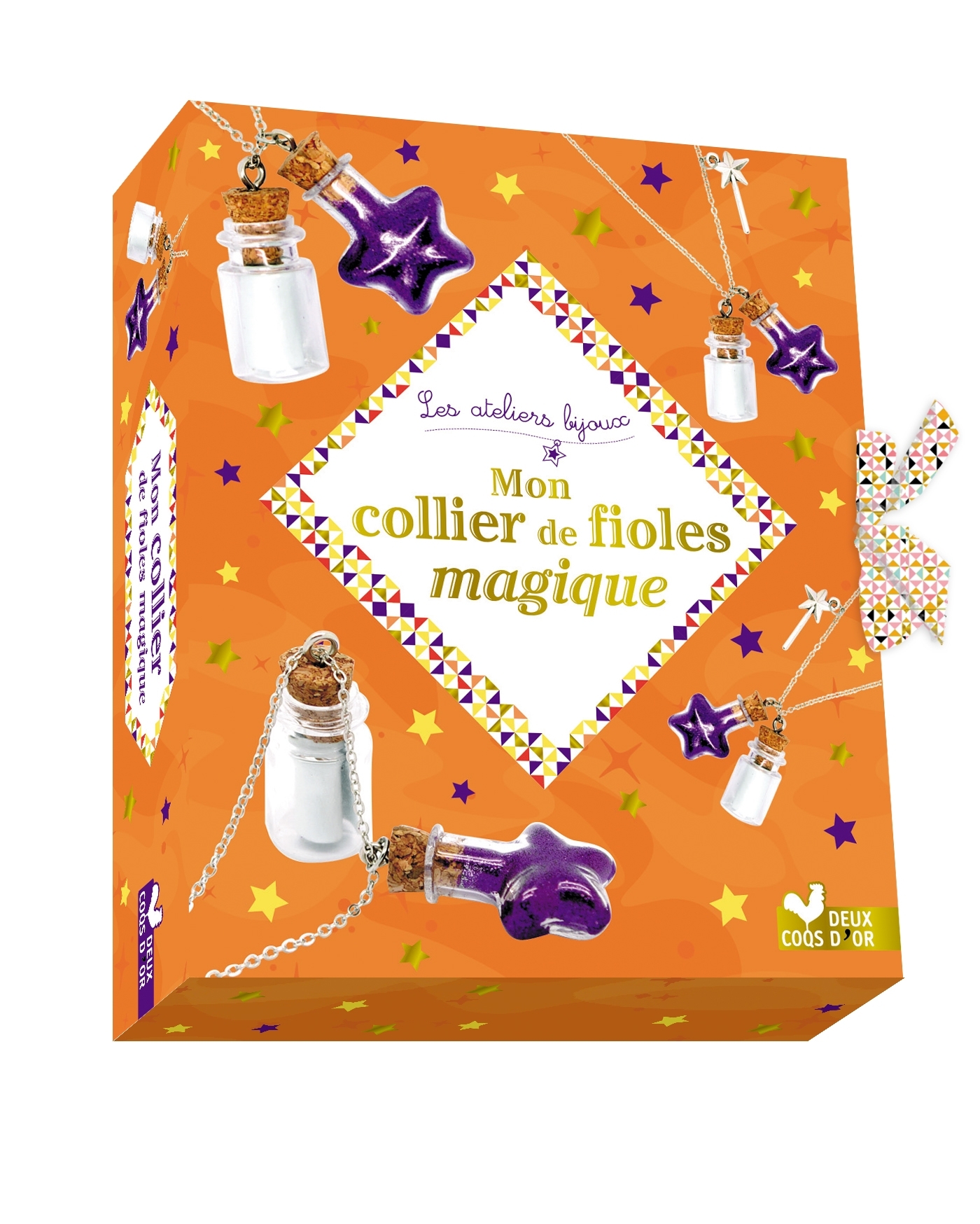 Mon  collier avec petites fioles - mini coffret avec accessoires - Maevi Colomina - DEUX COQS D OR