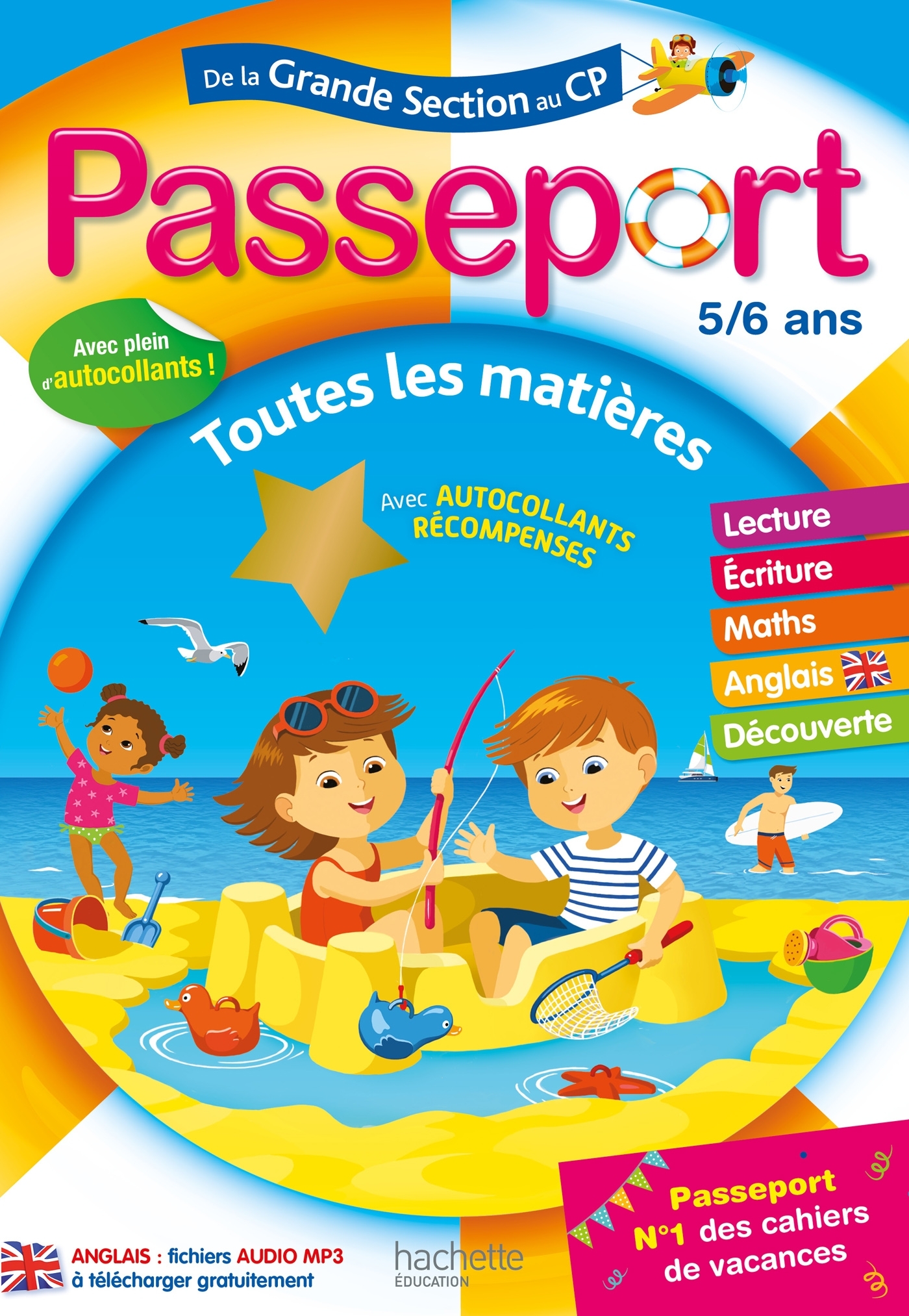 Passeport - de la Grande Section au CP - Cahier de vacances 2022 - Marie-Christine Exbrayat, Guy Blandino, Sylvie Rainaud - HACHETTE EDUC