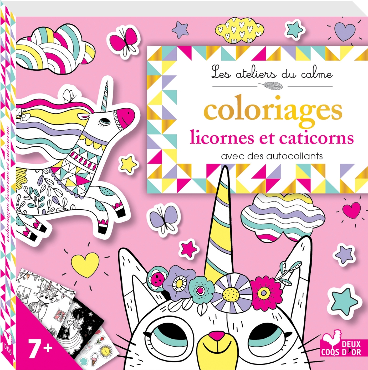 Colos et autocollants caticorns & Cie - Amandine Notaert - DEUX COQS D OR