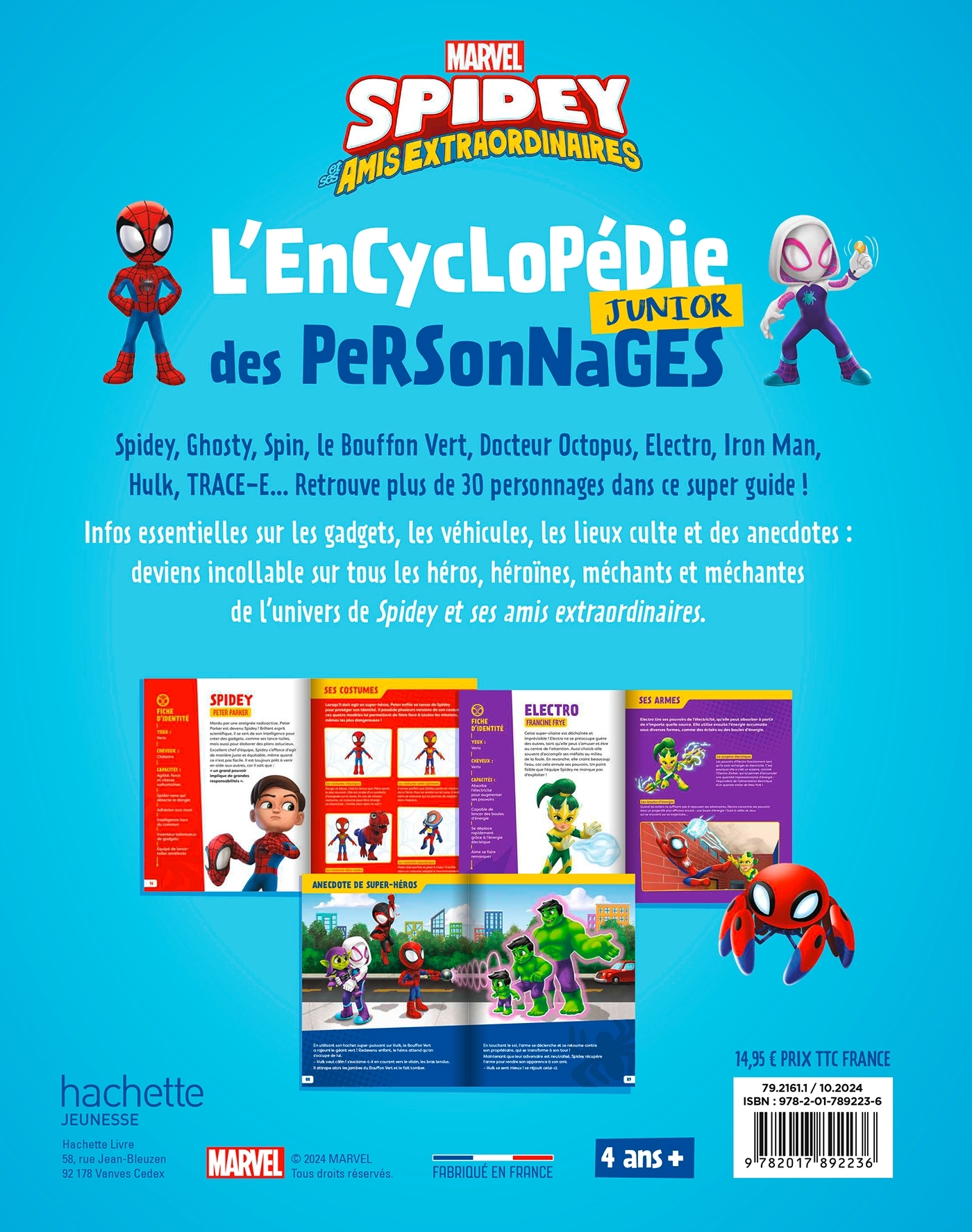 SPIDEY ET SES AMIS EXTRAORDINAIRES - Encyclopédie Junior des personnages - Ton guide ultime - MARVEL - XXX - DISNEY HACHETTE