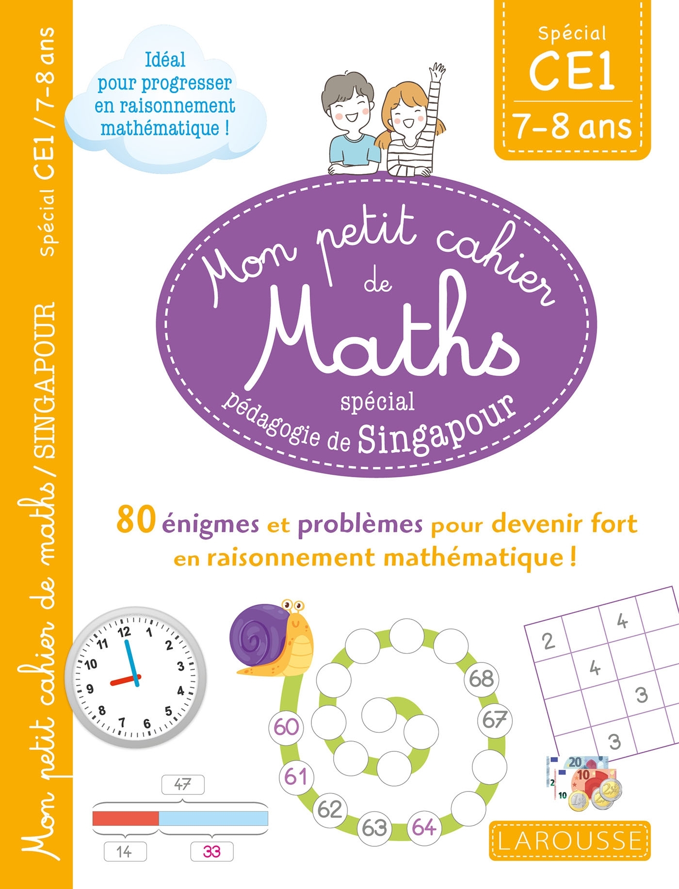 MON PETIT CAHIER DE MATHS - METHODE DE SINGAPOUR SPECIAL CE1 - URVOY DELPHINE - LAROUSSE