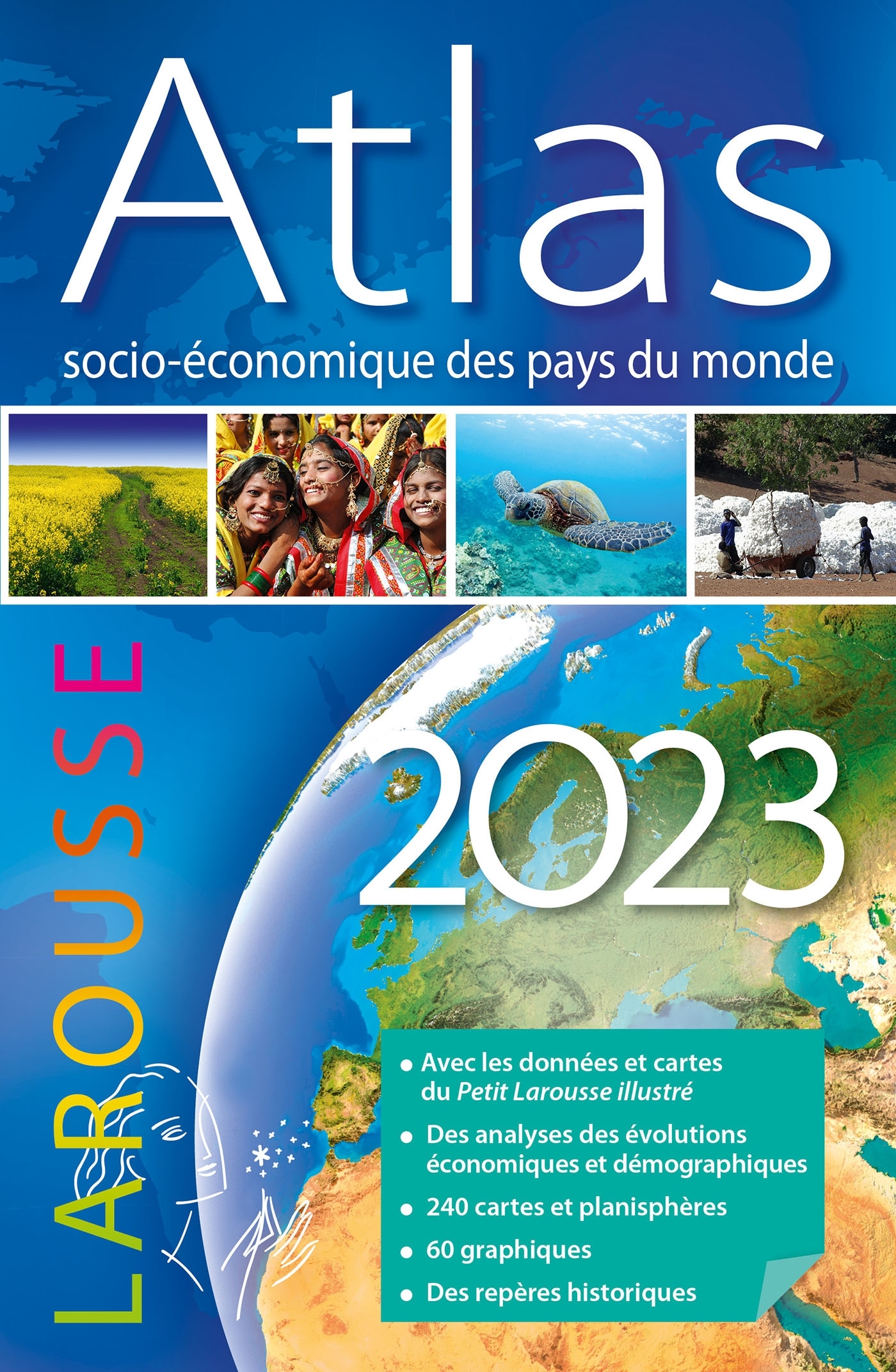 ATLAS SOCIO-ECONOMIQUE DES PAYS DU MONDE 2023 - PARLIER SIMON - LAROUSSE