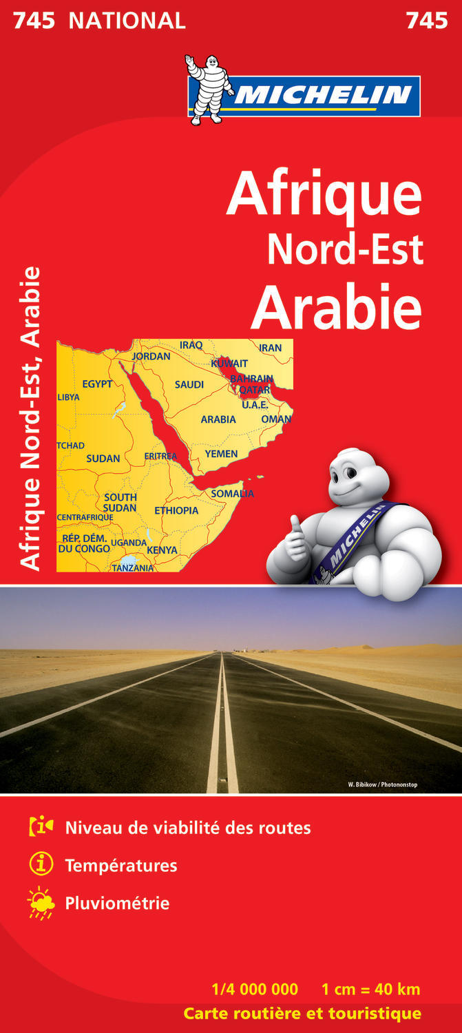 Carte Nationale Afrique du Nord-Est, Arabie / Africa Nord Est, Arabia - XXX - MICHELIN