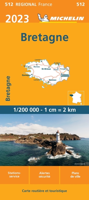 Carte Régionale Bretagne 2023 - XXX - MICHELIN