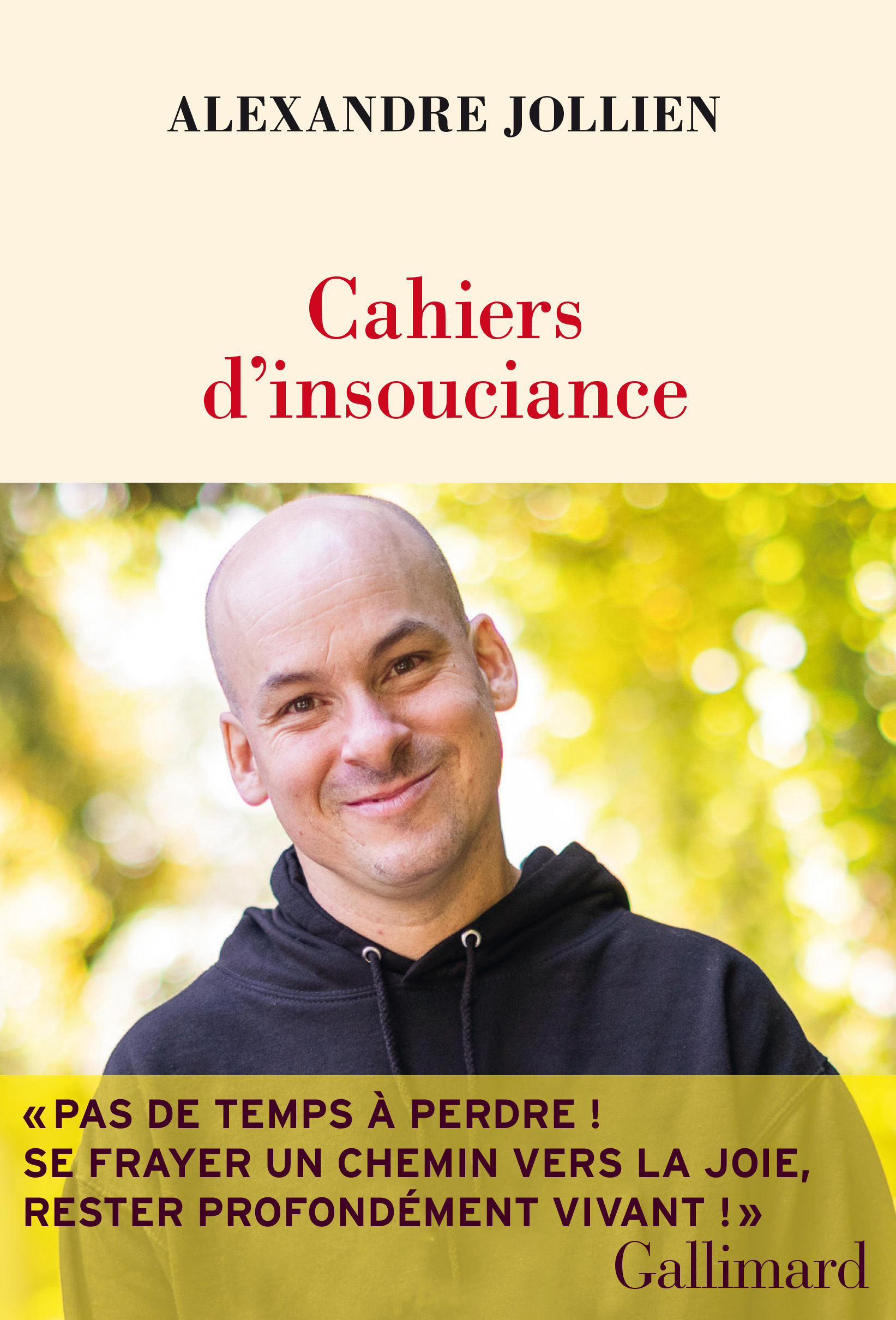 Cahiers d'insouciance - Alexandre Jollien - GALLIMARD