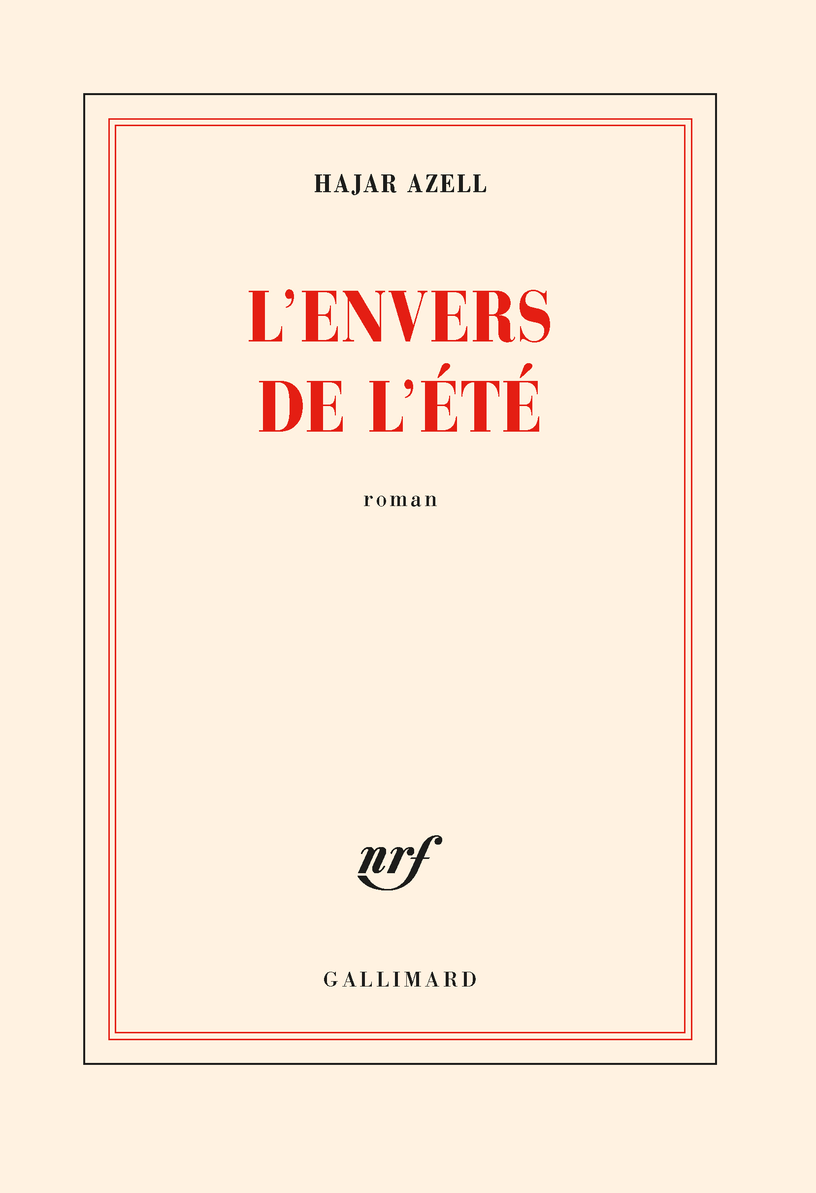 L'envers de l'été - Hajar Azell - GALLIMARD