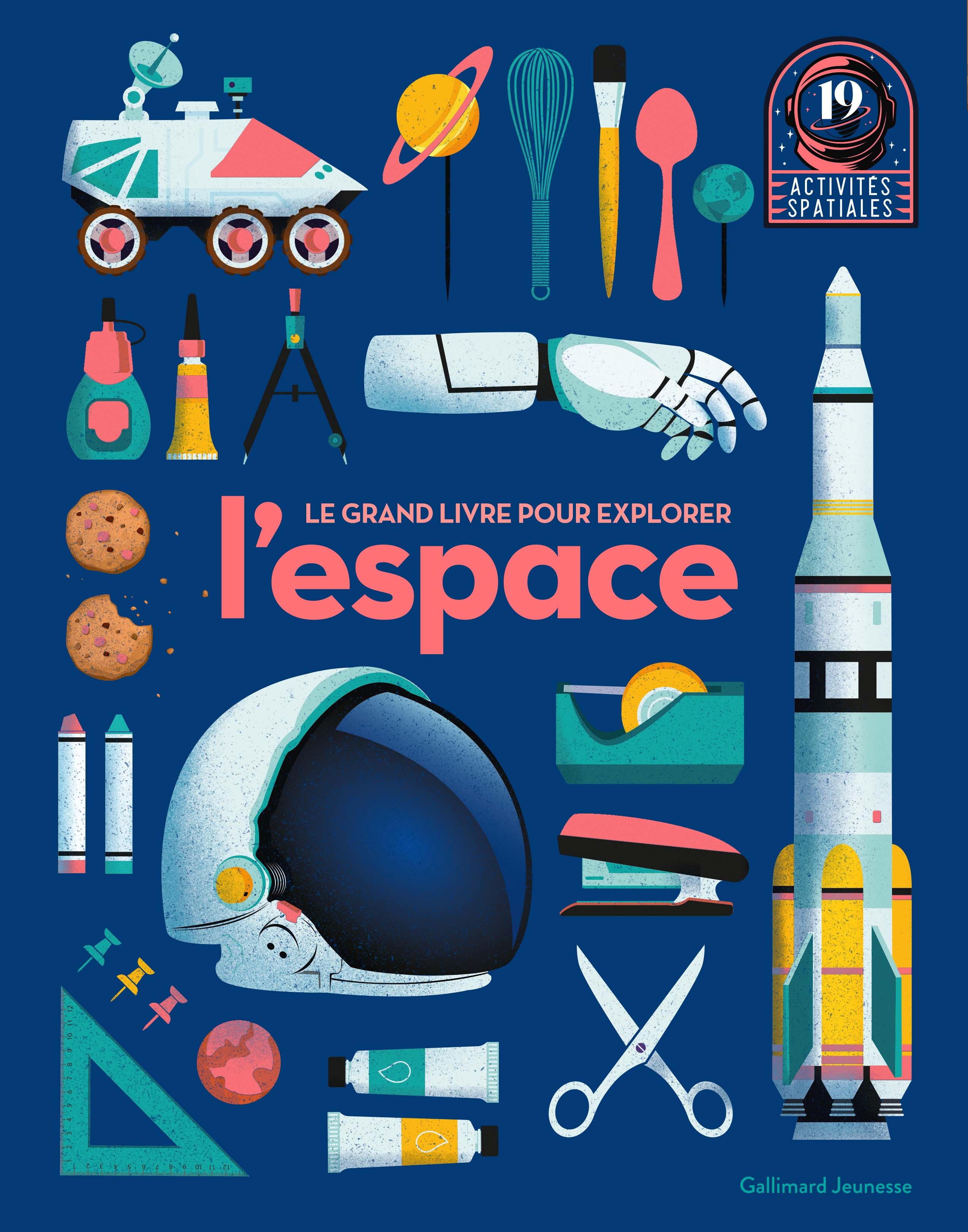 Le grand livre pour explorer l'espace -  COLLECTIFS JEUNESSE,  Collectif, Bruno Porlier - GALLIMARD JEUNE