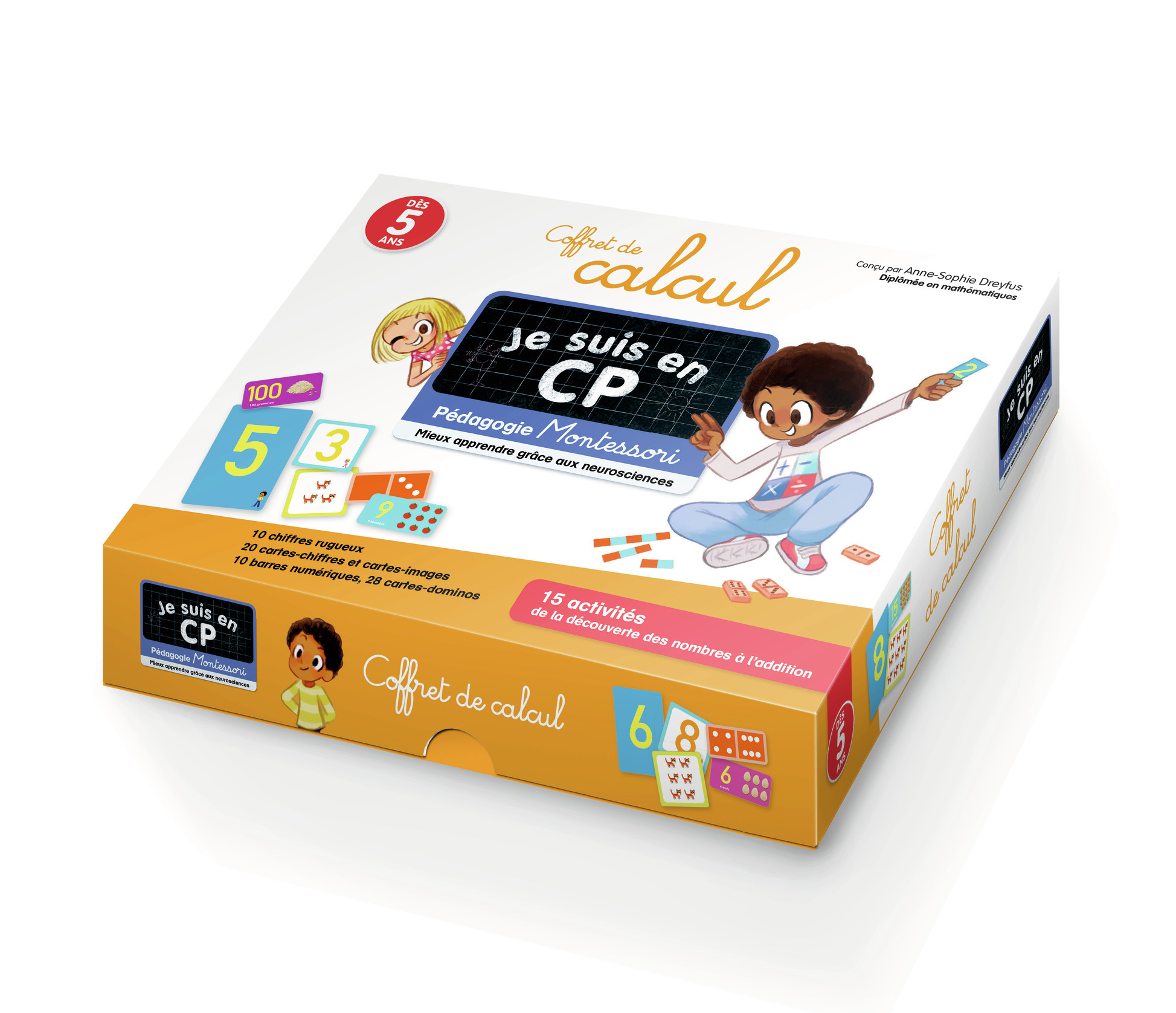 Coffret de calcul Je suis en CP - Anne-Sophie Dreyfus, Emmanuel Ristord - PERE CASTOR