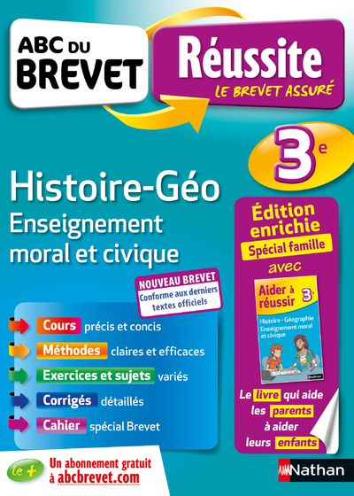 ABC du Brevet Réussite Famille - Histoire Géo EMC 3e - Grégoire Pralon, Laure Genêt, Florian Louis - NATHAN