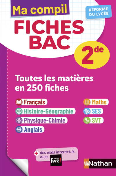 Ma Compil Fiches BAC 2de - Brigitte Arnaud, Anne Cassou-Noguès, Séléna Hébert, Elsa Jolles, Alain Rajot, Fredéric Fouletier, Johann Protais, Pascal Jezequel, Evelyne Pons-Soumah, Pierre-Antoine Desrousseaux, Olivier Doerler, Christian Camara, Claudine Gas