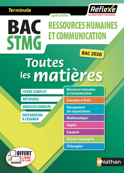 Ressources humaines et communication Term STMG (Toutes les matières Réflexe N°2) 2018 - Collectif Collectif - NATHAN