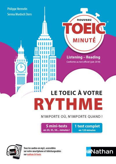 TOEIC minuté (Livre + Nathan Live) - 2019 - Serena Murdoch Stern, Philippe Hermelin - NATHAN