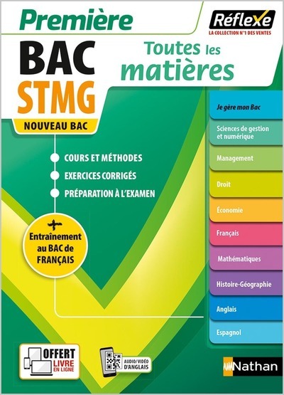 Toutes les matières STMG 1ère - Réflexe No23 2021 - Tome 23 - Jean-Louis Carnat, Adrien David, Claire Delarocque, David Lafolie, Xavier Le Ven, Patrick Mercati, Emmanuelle Sardain, Caroline Bayle, Sophie Ortolan, Olivia Lenormand, David Martin, Solène Maz