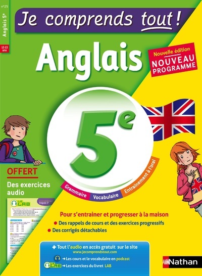 Je comprends tout ! Anglais 5E - Stéphanie Hivert - NATHAN