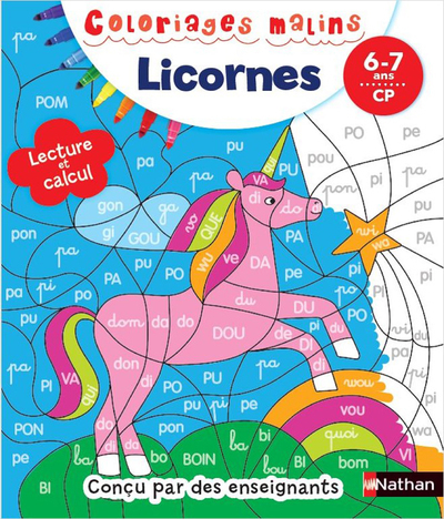 Licornes : Lecture et calcul CP - Isabelle Petitjean, Sandrine Monnier, Isabelle Petit-Jean - NATHAN