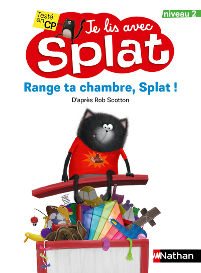 Je lis avec Splat niveau 2 Range ta chambre, Splat ! - Rob Scotton - NATHAN