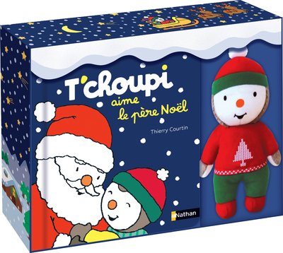 Coffret: T'choupi aime le père Noël - Thierry Courtin - NATHAN