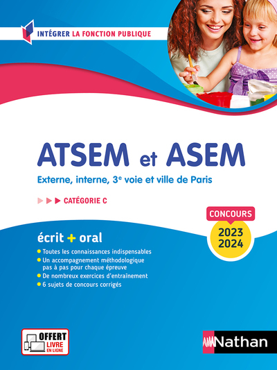 Concours ATSEM et ASEM 2023-2024 - Ecrit + Oral - N16 - Catégorie C - (IFP) - Louisa Rebih - NATHAN