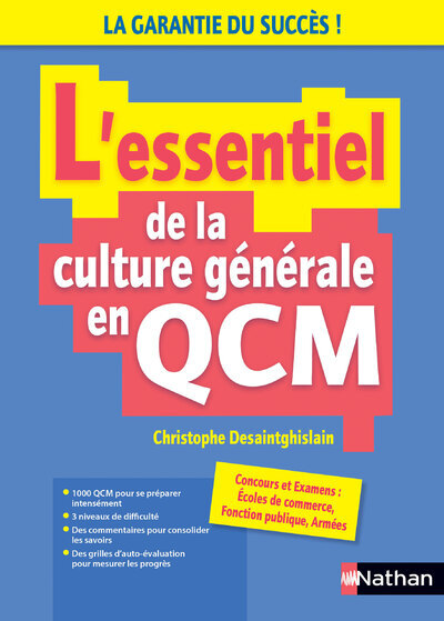 L'essentiel de la culture générale en QCM - 2023-2024 - Christophe Desaintghislain - NATHAN