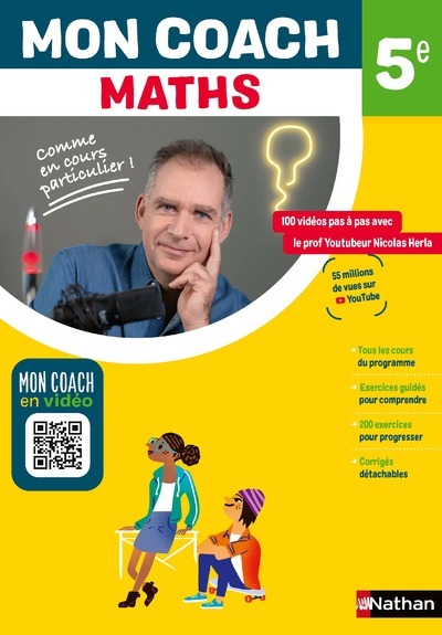 Mon coach Maths 5e - Emmanuelle Lafont, Nicolas Herla - NATHAN