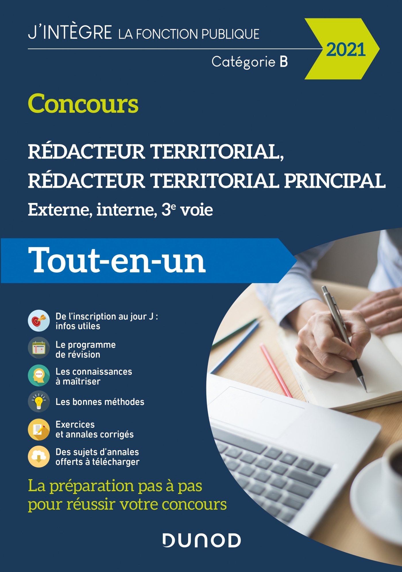 Concours Rédacteur territorial - 2021 - Externe, interne et 3e voie - Tout en un - Francis Pian, Dominique Pipard-Thavez - DUNOD