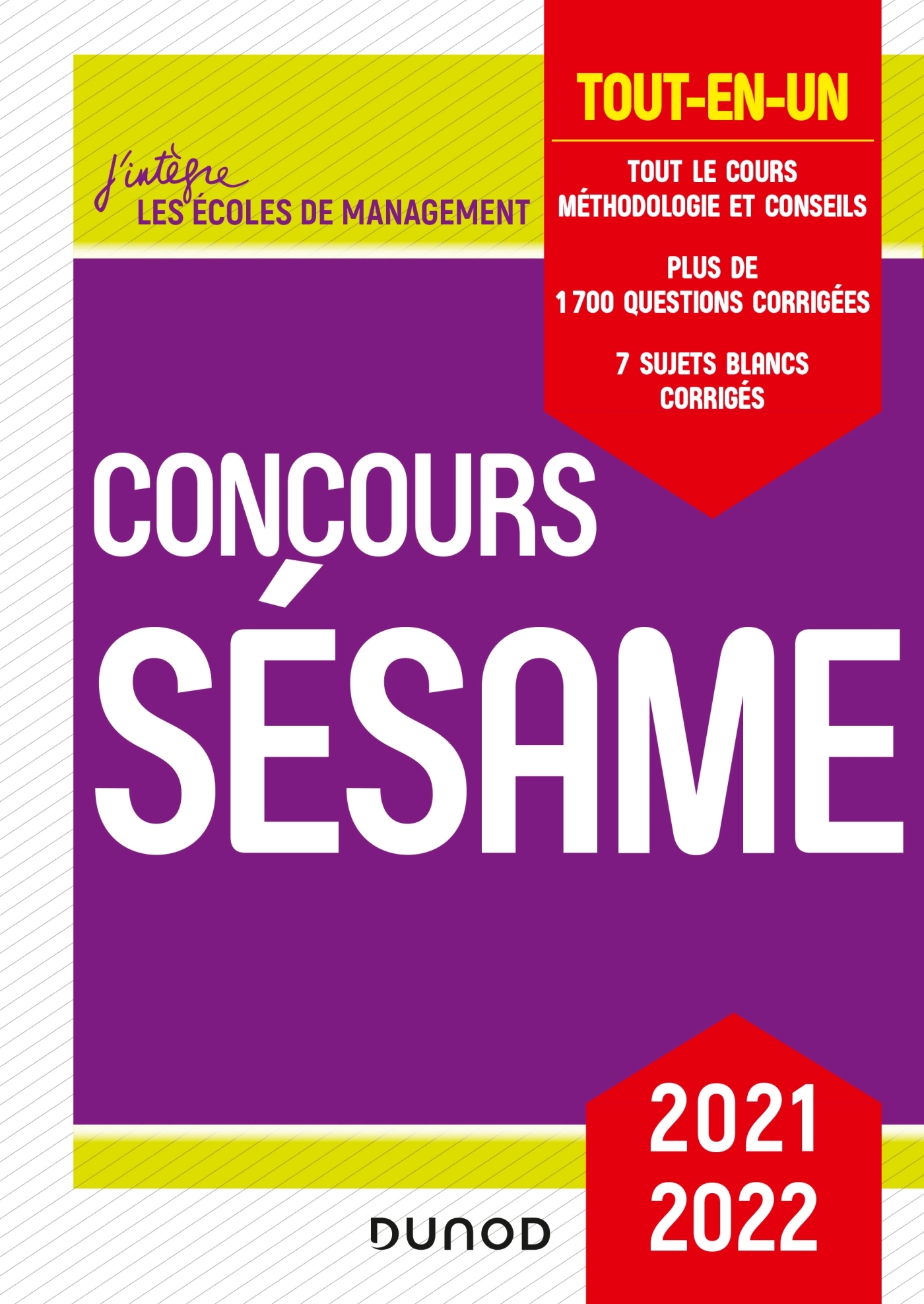 Concours Sésame 2021-2022 - Tout-en-un - Marie-Virginie Speller, Pia Boisbourdain, Catherine Baldit-Dufays, Marie-Annik Durand - DUNOD