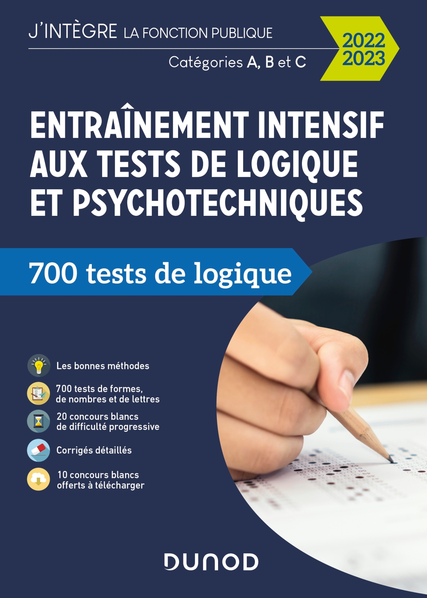 Entraînement intensif aux tests de logique et psychotechniques - 2022-2023 - Christelle Boisse - DUNOD