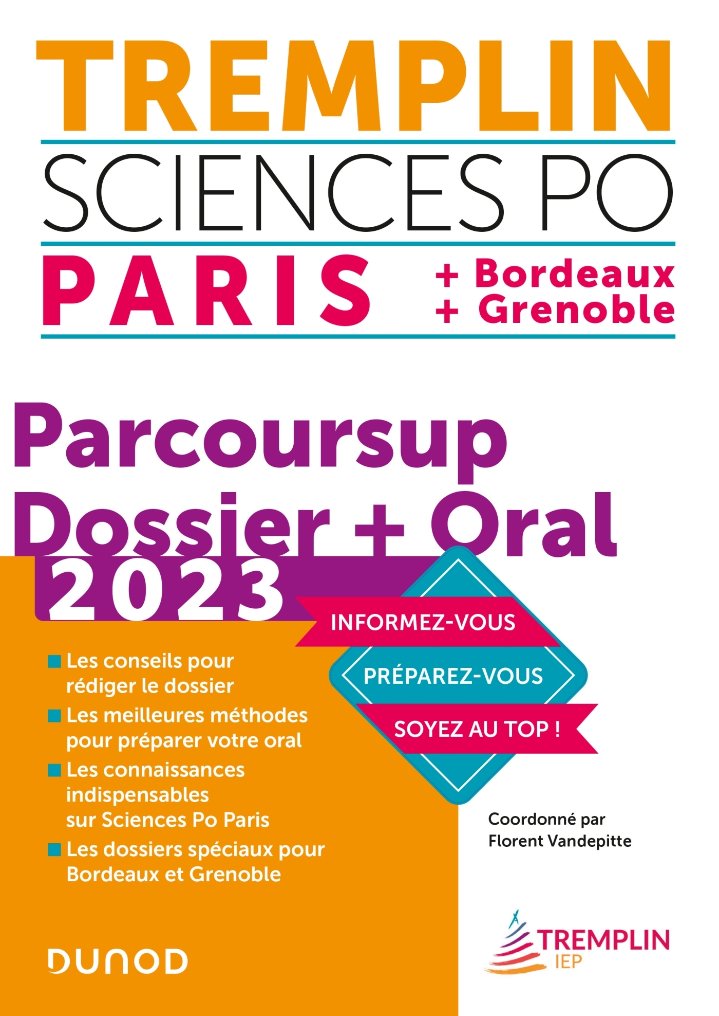 Tremplin Sciences Po Paris, Bordeaux, Grenoble 2023 - Florent Vandepitte, Pierre-Emmanuel Guigo - DUNOD