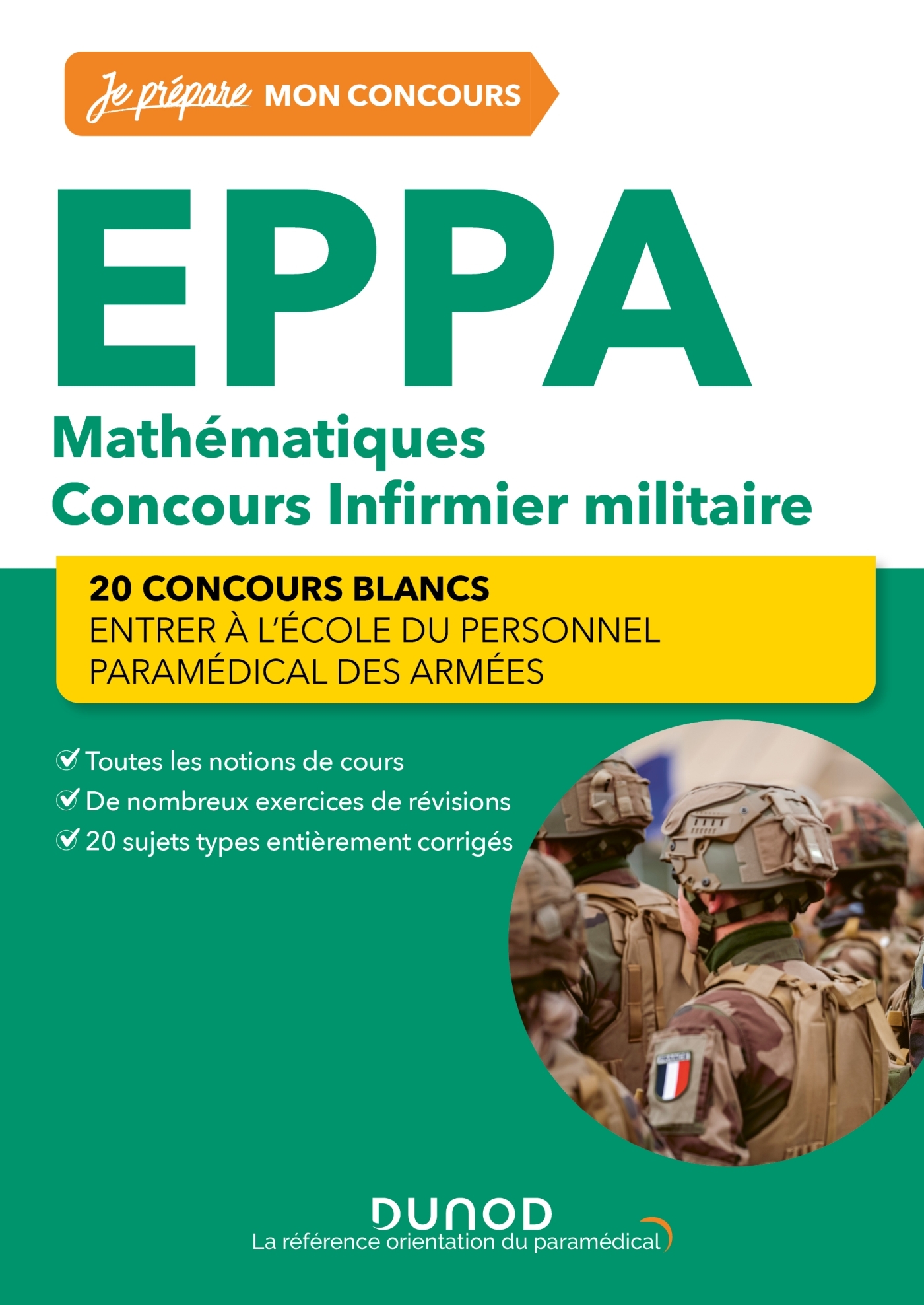 EPPA - Mathématiques - Concours Infirmier militaire - 2e éd. - Antoine Broudin - DUNOD