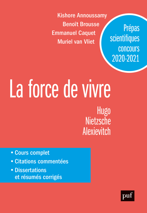 Prépas scientifiques 2020-2021. Français/Philosophie - Muriel Van Vliet, Kishore Annoussamy, Emmanuel Caquet - PUF