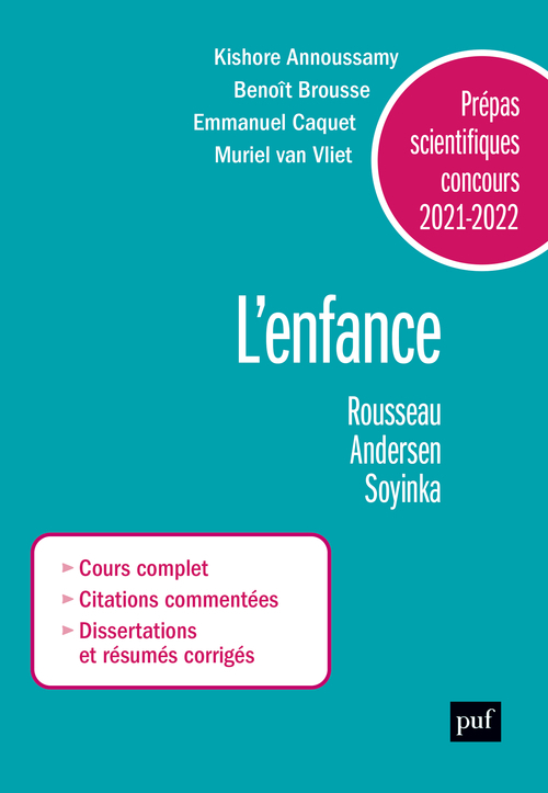 Prépas scientifiques 2021-2022. Epreuve Français/Philosophie - Muriel Van Vliet, Benoît Brousse, Kishore Annoussamy, Emmanuel Caquet - PUF