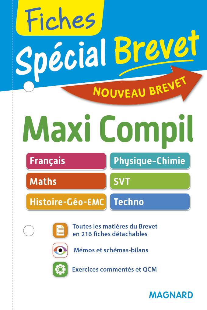 Spécial Brevet Maxi Compil de Fiches 3e -  Collectif - MAGNARD