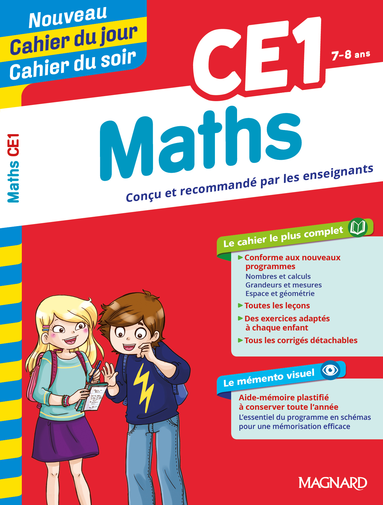 Maths CE1 - Cahier du jour Cahier du soir - Bernard Semenadisse, Michel Wormser - MAGNARD