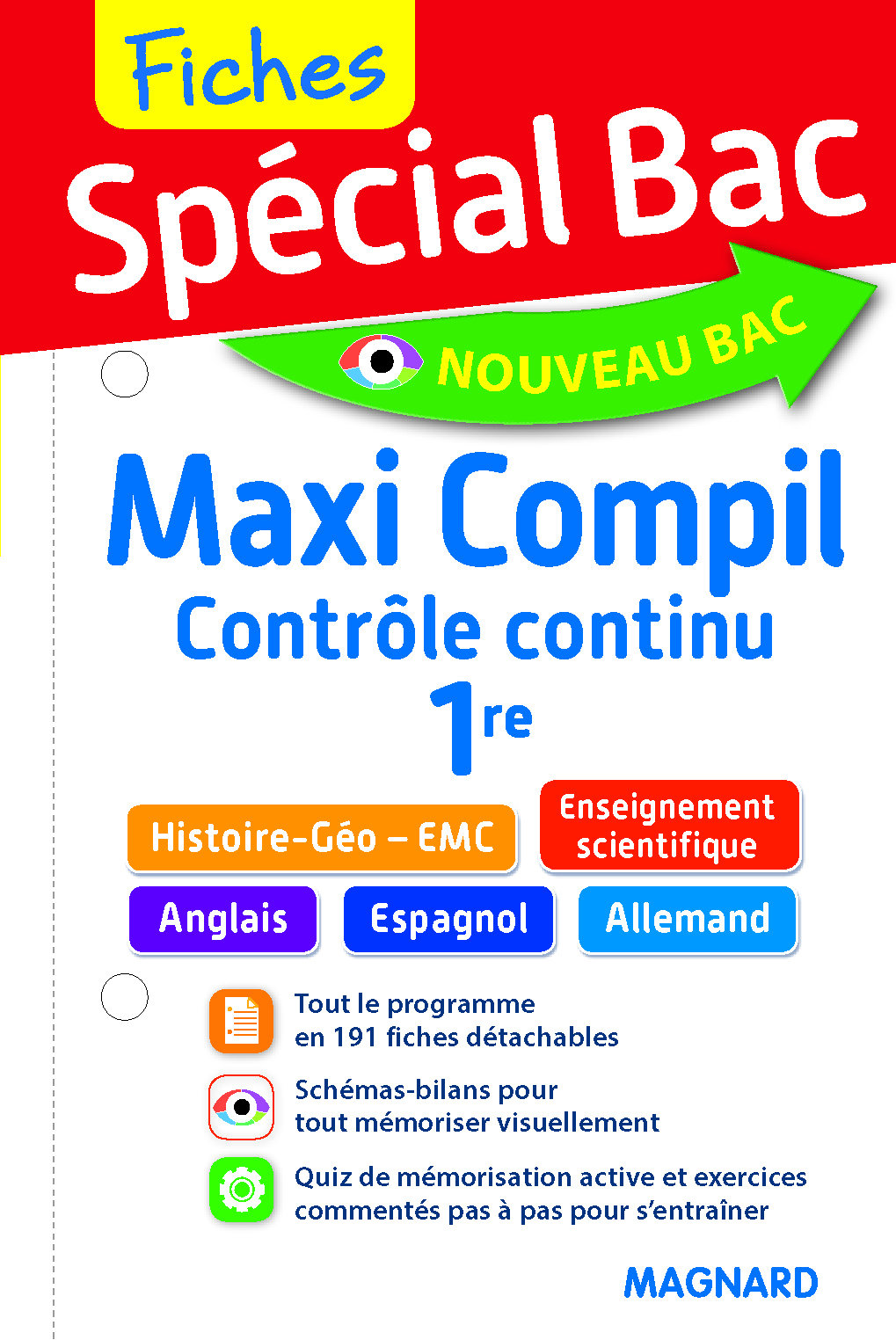 Spécial Bac Maxi Compil de Fiches contrôle continu 1re -  Collectif - MAGNARD